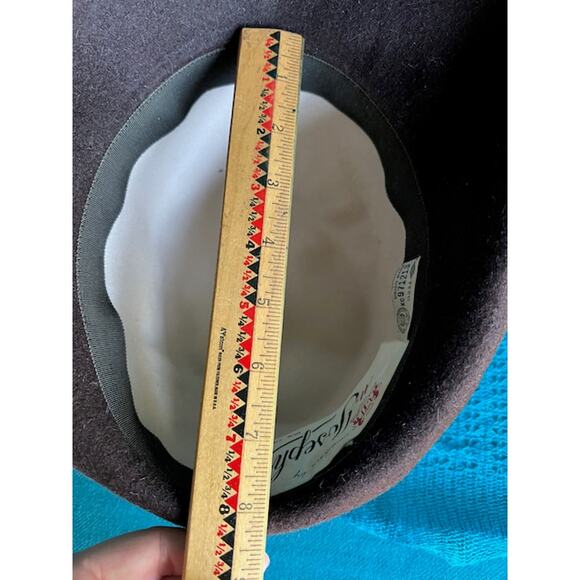 Originals by Mr josephs hat felted wool wide brim feathered - Picture 10 of 11